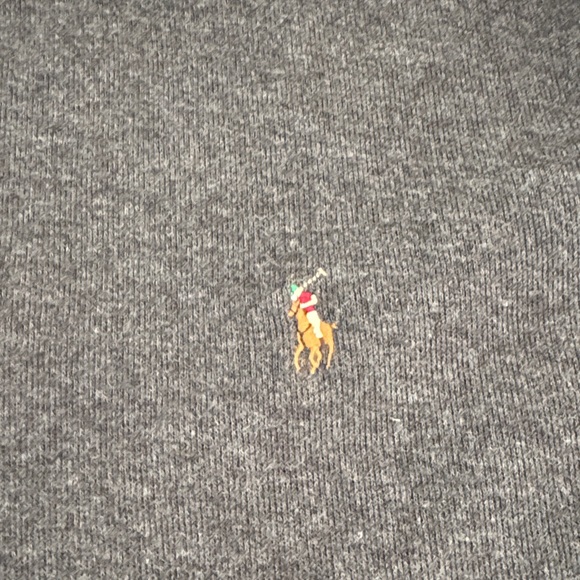 Polo by Ralph Lauren Men's Charcoal Zip-Up Sweater - Picture 3 of 4